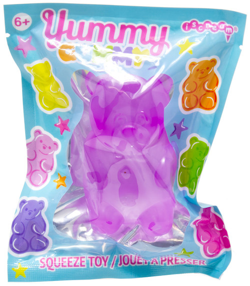 Yummy Gummy Bear PURPLE Squeeze Toy、ToyWiz、kayou
