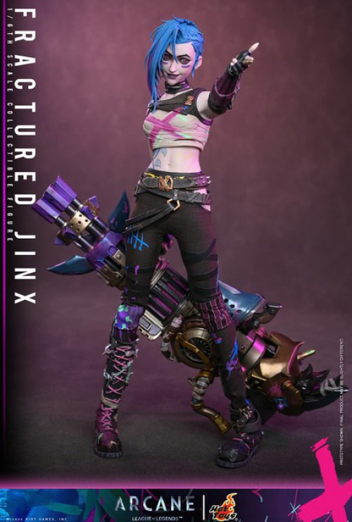 League of Legends Arcane Movie Masterpiece Jinx 1/6 Scale Collectible Figure Fractured (Pre-Order ships January)、ToyWiz、kayou