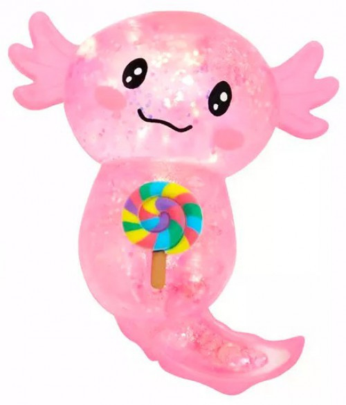 Squishy Snacks-Alotl PINK 3-Inch Squeeze Toy、ToyWiz、kayou