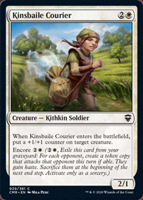 MtG Trading Card Game Commander Legends Common FOIL Kinsbaile Courier #29、ToyWiz、kayou