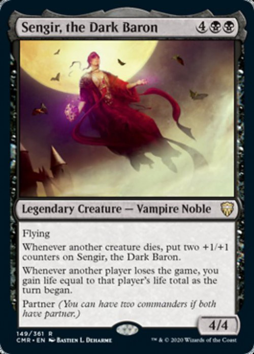 MtG Trading Card Game Commander Legends Rare FOIL Sengir, the Dark Baron #149、ToyWiz、kayou