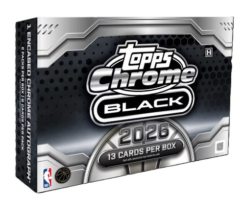 NBA Topps 2025-26 Chrome Black Basketball Trading Card HOBBY Box Contains 1 Encased Autograph、ToyWiz、kayou