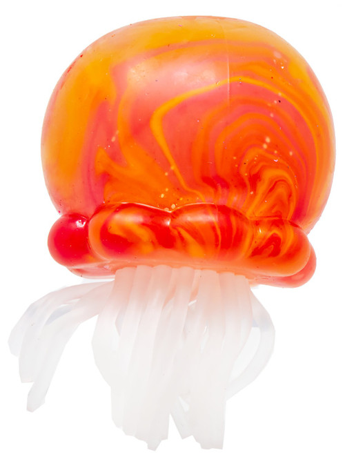 Squeez Ball Jellyfish Orange 3-Inch Squeeze Toy Super Solid Squish!、ToyWiz、kayou