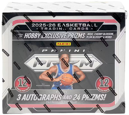 NBA Panini 2025-26 Prizm Basketball Trading Card HOBBY Box 12 Packs、ToyWiz、kayou