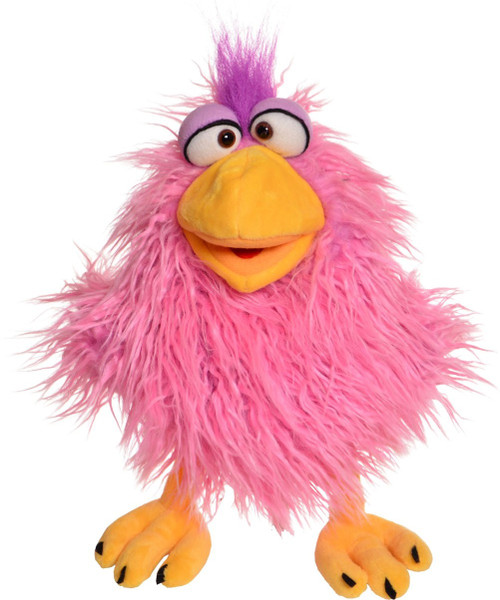 Living Puppets Cheeks the Pink Chicken 11-Inch Hand Puppet、ToyWiz、kayou