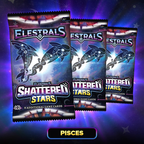 Elestrals Trading Card Game Shattered Stars Pisces Booster 3-Pack Bundle、ToyWiz、kayou