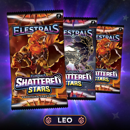 Elestrals Trading Card Game Shattered Stars Leo Booster 3-Pack Bundle、ToyWiz、kayou