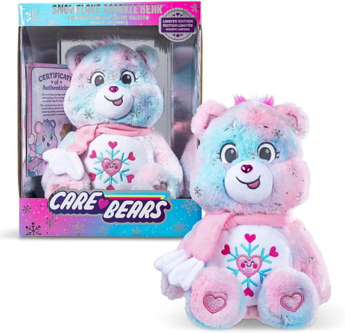 Care Bears Special Collector Edition Snowflake Sparkle Bear 14-Inch Plush、ToyWiz、kayou