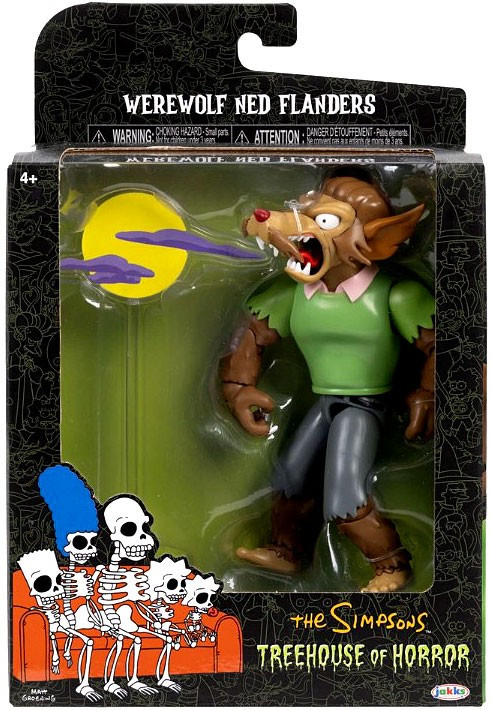 The Simpsons Treehouse of Horror Premium Werewolf Ned Flanders Action Figure、ToyWiz、kayou
