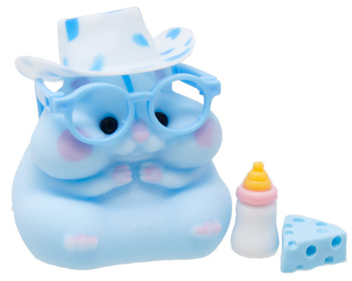 Cute Squeeze Cowboy Hamster BLUE 3-Inch Squeeze Toy、ToyWiz、kayou