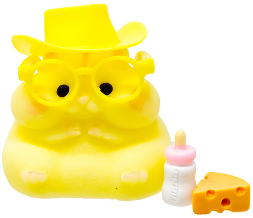 Cute Squeeze Cowboy Hamster YELLOW 3-Inch Squeeze Toy、ToyWiz、kayou