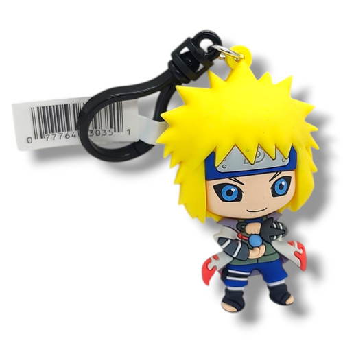 3D Figural Bag Clip Naruto Shippuden Series 8 Minato Namikaze 2.5-Inch Minifigure Loose、ToyWiz、kayou