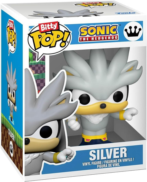 Funko Sonic the Hedgehog Bitty POP! Silver 1.25-Inch Micro Figure Loose、ToyWiz、kayou