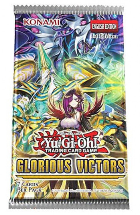 YuGiOh Glorious Victors Booster Pack 7 Cards Konami - ToyWiz