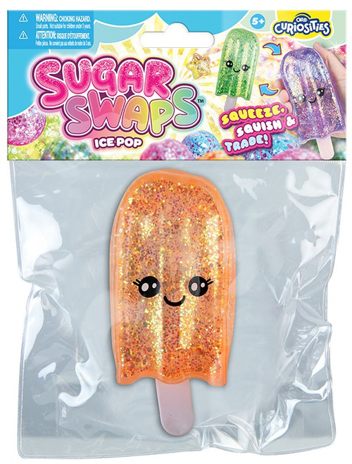 Curiosities Sugar Swaps Ice Pop ORANGE Squeeze Toy、ToyWiz、kayou