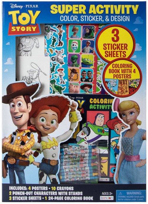 Disney / Pixar Toy Story Super Activity Color, Sticker & Design Activity Set、ToyWiz、kayou