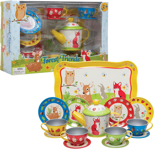 Forest Friends Tea Time Tin Tea Set Play Set Damaged Package、ToyWiz、kayou