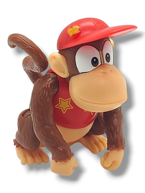 World of Nintendo Super Mario Jungle Adventure Diddy Kong 2.5-Inch Minifigure Loose、ToyWiz、kayou