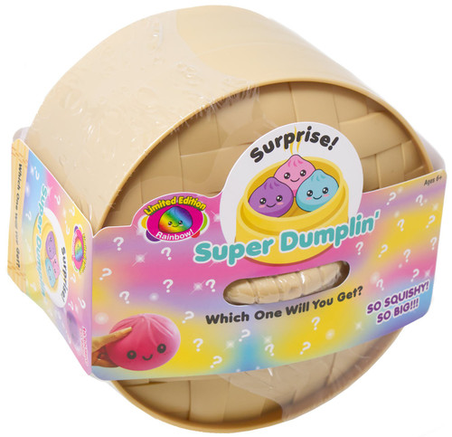 Limited Edition Rainbow Surprise! Super Dumplin' 6-Inch Mystery Pack 1 RANDOM JUMBO Dumpling Squishy、ToyWiz、kayou