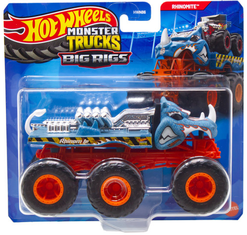 Hot Wheels Monster Trucks Big Rigs Rhinomite Diecast Car、ToyWiz、kayou