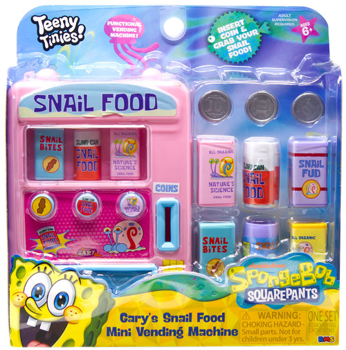 Spongebob Squarepants Gary's Snail Food Mini Vending Machine Playset、ToyWiz、kayou