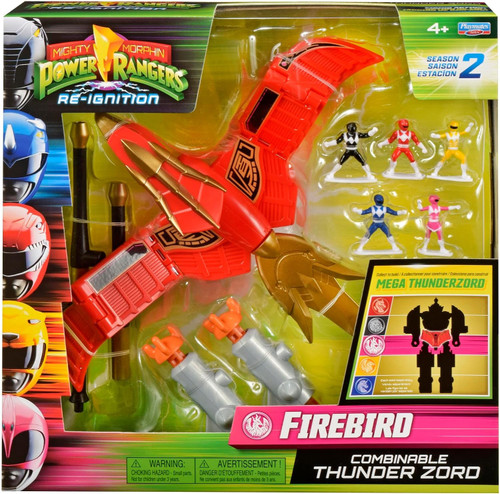 Power Rangers Mighty Morphin Re-Ignition Firebird Action Figure Combinable Thunder Zord, Season 2、ToyWiz、kayou