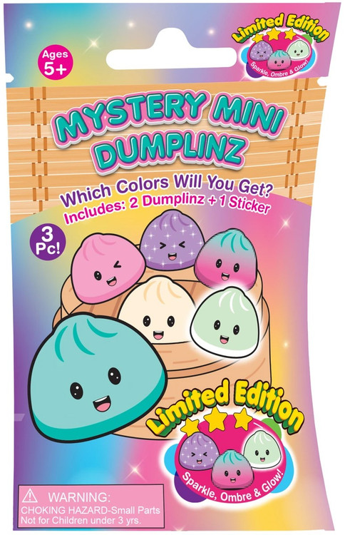 Mystery Mini Dumplinz Limited Edition Sparkle, Ombre & Glow! 1-Inch Mystery Pack 2 RANDOM Mini Dumplings、ToyWiz、kayou