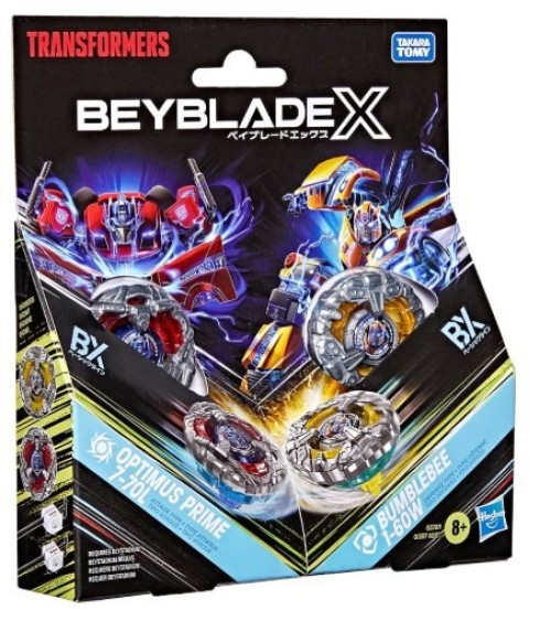 Beyblade X Transformers Optimus Prime 7-70L Bumblebee 1-60W
