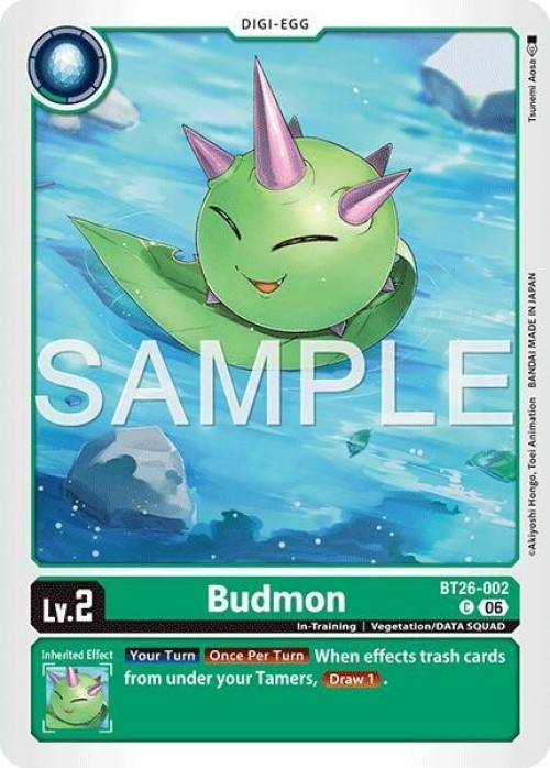 Digimon Trading Card Game Timeless Bonds Common Budmon BT26-002、ToyWiz、kayou