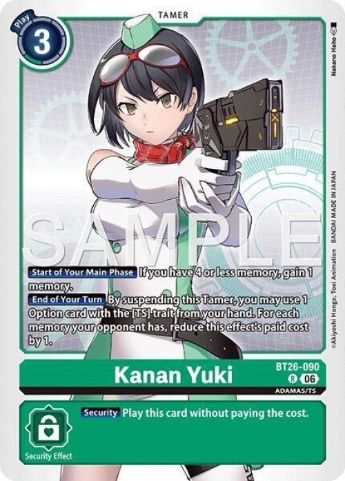 デジモンカードゲーム Yuki Digimon Trading Card Game Timeless Bonds Single Card Rare Kanan
