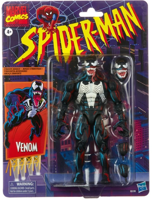 Spider-Man Marvel Legends Retro Series Venom Action Figure (Pre-Order ships January)、ToyWiz、kayou
