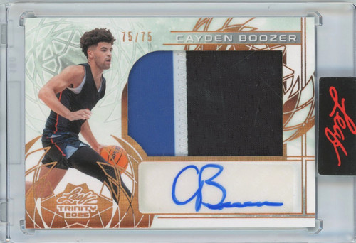 NCAA 2025 Leaf Trinity Basketball 75/75 Cayden Boozer RA-CB2 Auto Relic、ToyWiz、kayou