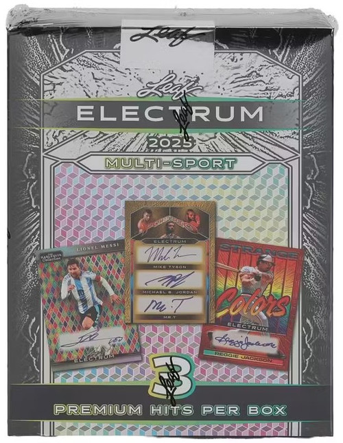 Leaf Electrum 2025 Multi-Sport Trading Card HOBBY Box 3 Premium Autograph Cards Per Box!、ToyWiz、kayou