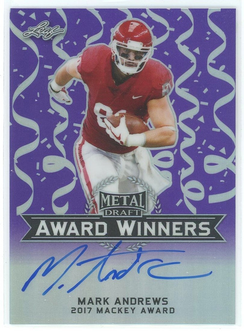 NCAA 2018 Leaf Metal Draft Football 15/25 Award Winners Mark Andrews AW-MA1 Auto、ToyWiz、kayou