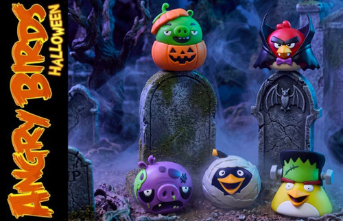 Angry Birds CheeBee Cuties Halloween Collection 2.5-Inch Box of 12 Mini Figures Look for RANDOMLY Inserted Glow in the Dark Chase & Rare Figures! (Pre-Order ships September)、ToyWiz、kayou