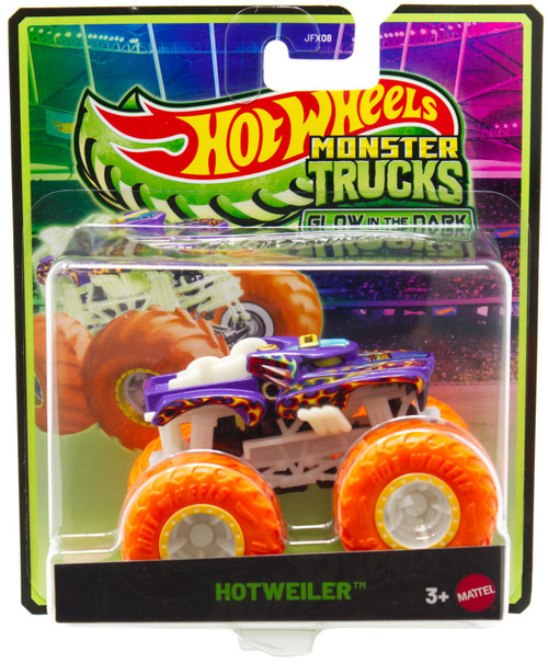 Hot Wheels Monster Trucks Glow in the Dark Hotweiler Diecast Car 2026、ToyWiz、kayou
