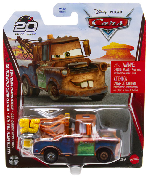 Disney / Pixar Cars 20th Anniversary Metal Mater with #95 Hat Diecast Car、ToyWiz、kayou