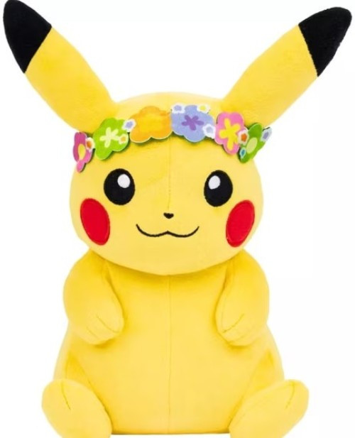 Pokemon Spring Pikachu 8-Inch Plush Flower Crown、ToyWiz、kayou