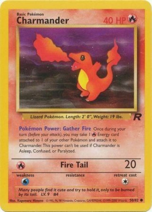 Pokemon Team Rocket Common Charmander #50 Lightly Played、ToyWiz、kayou
