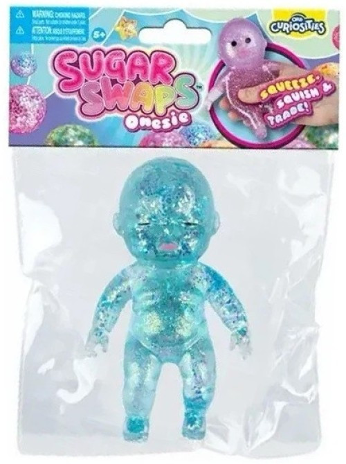 Sugar Swaps Onesie Babies BLUE 5-Inch Squishy Squeeze Toy、ToyWiz、kayou