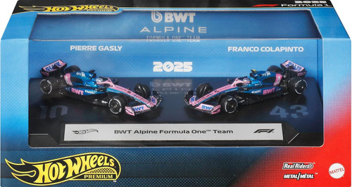 Hot Wheels Premium Formula 1 Team BWT Alpine Die Cast Car 2-Pack Set、ToyWiz、kayou