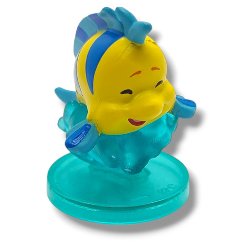 Disney The Little Mermaid Flounder 1-Inch PVC Figure Loose、ToyWiz、kayou