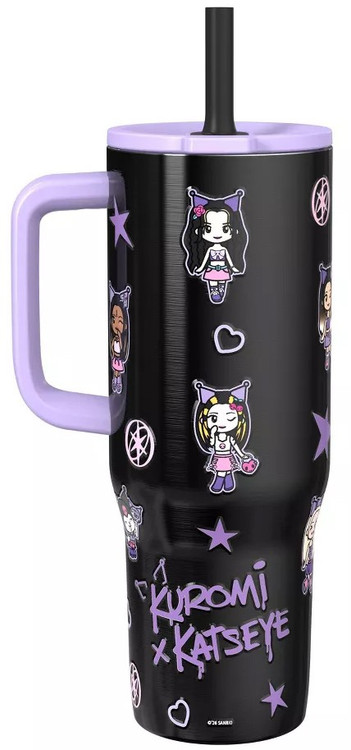 Sanrio Kuromi x Katseye 30 Oz Tumbler with Straw、ToyWiz、kayou