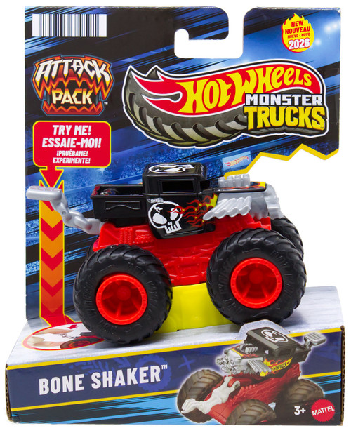 Hot Wheels Monster Trucks Attack Pack Bone Shaker Vehicle、ToyWiz、kayou