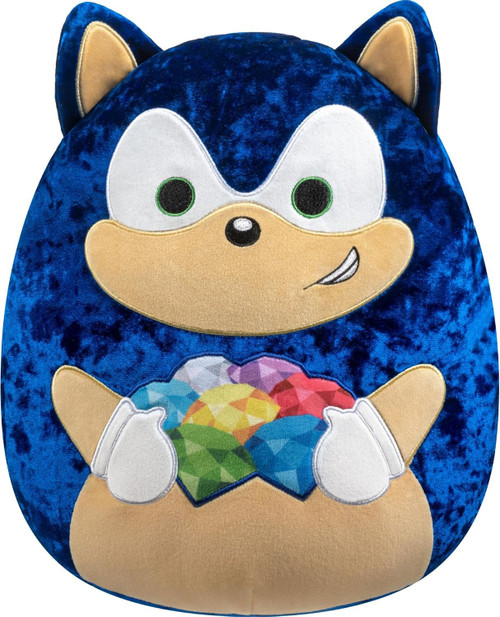 Squishmallows Sonic the Hedgehog 35th Anniversary Sonic 12-Inch Plush Velvet, with Gems、ToyWiz、kayou