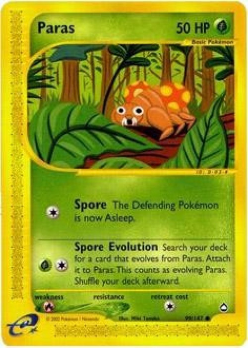 Pokemon Aquapolis Common Paras #99 Moderately Played、ToyWiz、kayou