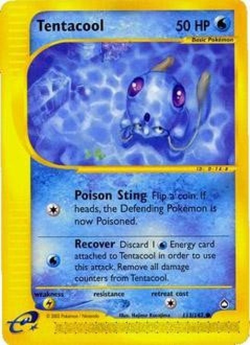 Pokemon Aquapolis Common Tentacool #113 Lightly Played、ToyWiz、kayou