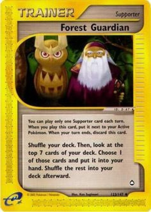 Pokemon Aquapolis Uncommon Forest Guardian #123 Lightly Played、ToyWiz、kayou