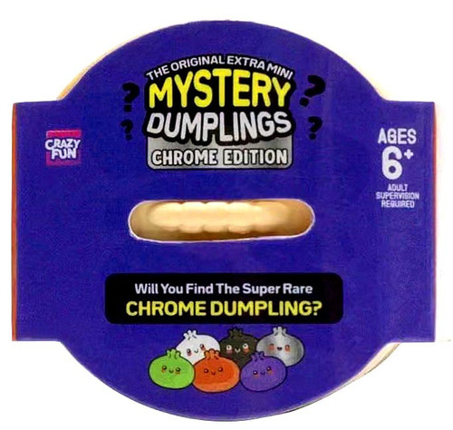 Crazy Fun Official EXTRA MINI Squishy Dumpling CHROME EDITION Mystery Pack 1 RANDOM Color! Great for Halloween Trick or Treaters!、ToyWiz、kayou