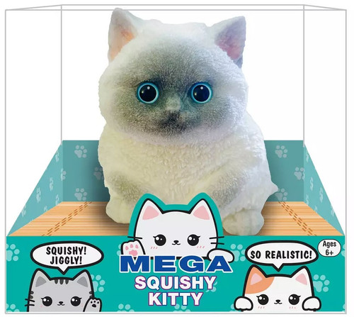 MEGA Squishy Kitty 6-Inch Squeeze Toy RANDOM Color/Pattern!、ToyWiz、kayou